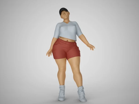 Street Girl 3D Print Model