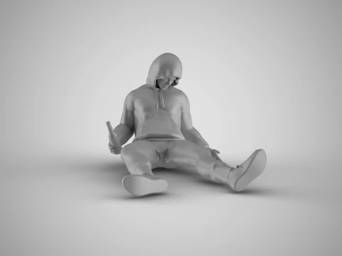 Drunk Man 3D Print Model