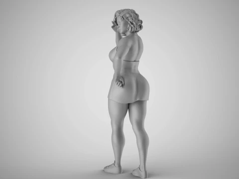 Woman Indulge 3D Print Model