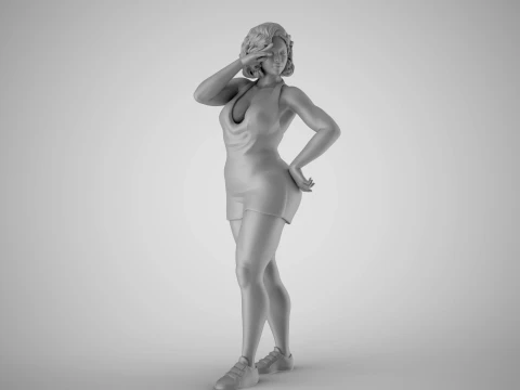 Woman Indulge 3D Print Model