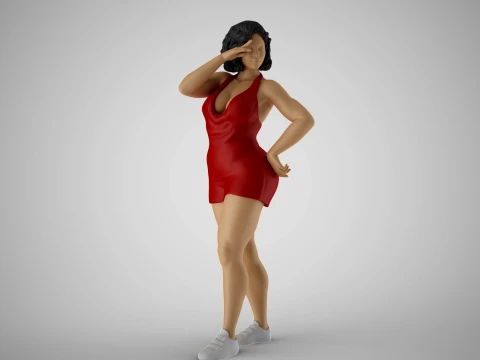 Woman Indulge 3D Print Model