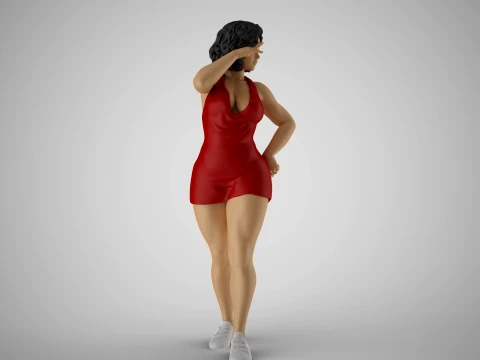 Woman Indulge 3D Print Model