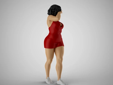 Woman Indulge 3D Print Model