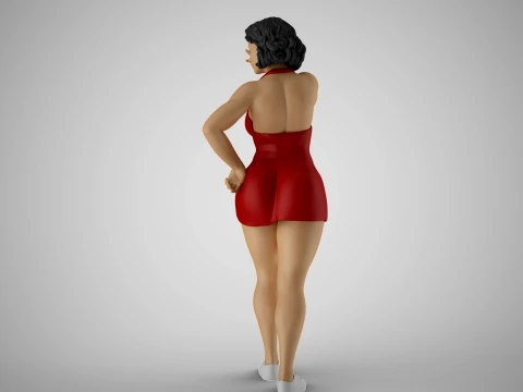 Woman Indulge 3D Print Model