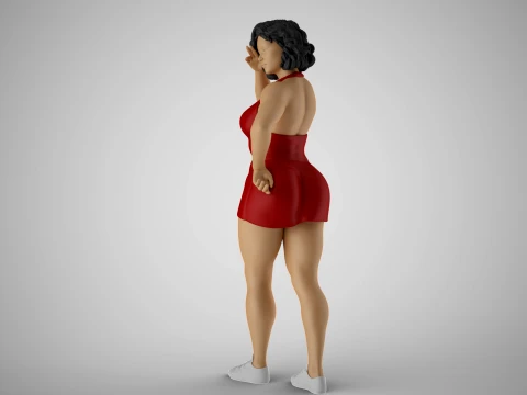 Woman Indulge 3D Print Model