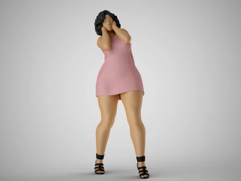 Garota de rua 2 Modelo de Impressão 3D