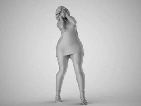 Street Girl 2 3D Print Model