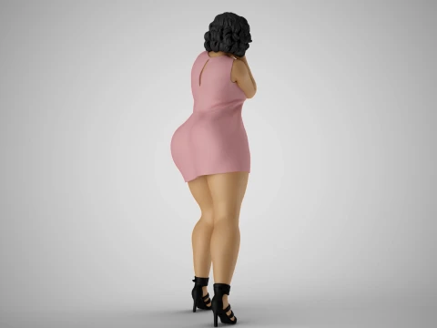 Street Girl 2 3D Print Model