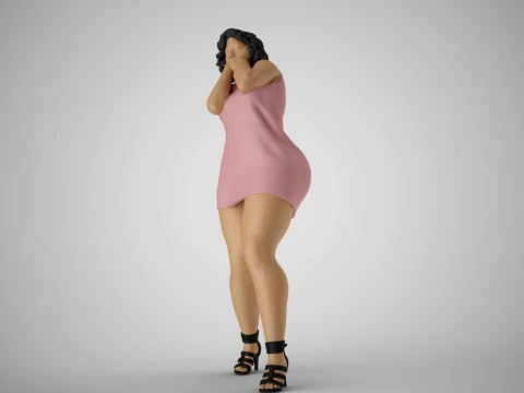 Street Girl 2 3D Print Model