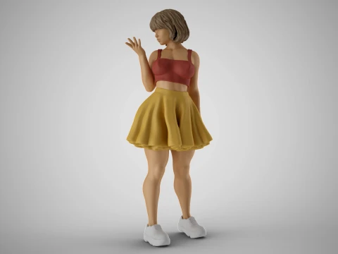 City Girl 4 3D Print Model