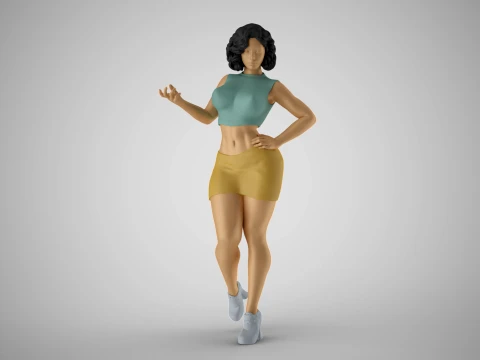 Stadsmeisje 6 3D printmodel