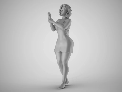 Woman Injured her Ankle 3D Print Model