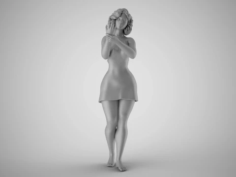 Woman Injured her Ankle 3D Print Model