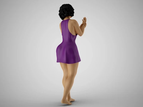 Woman Injured her Ankle 3D Print Model
