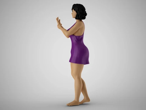 Woman Injured her Ankle 3D Print Model