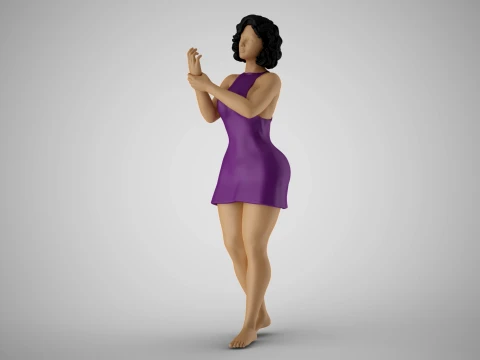Woman Injured her Ankle 3D Print Model