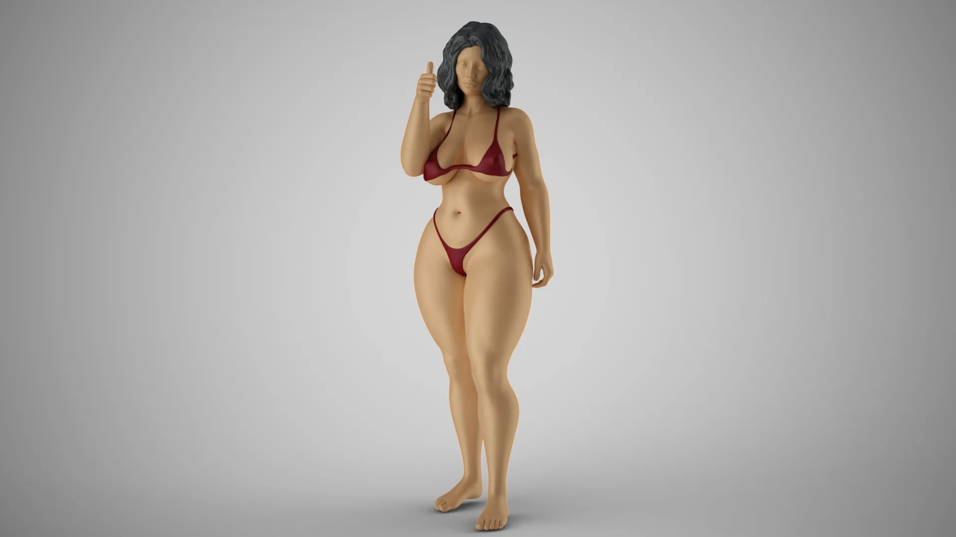 Agreed Woman 3D Print Model .c4d .max .obj .3ds .fbx .stl .blend