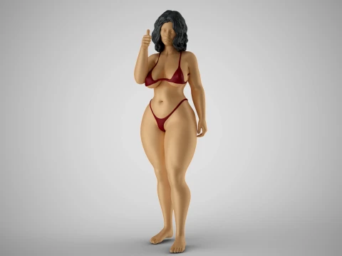 Akkoord vrouw 3D printmodel