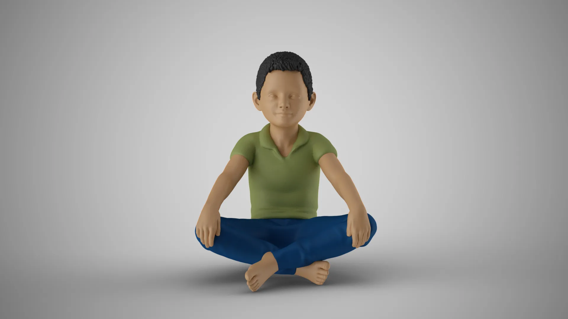 Happy Boy 3D Print Model .c4d .max .obj .3ds .fbx .stl .blend 