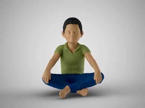 Gelukkige jongen 3D printmodel