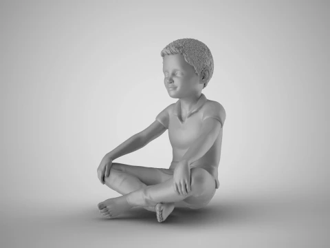Happy Boy 3D Print Model