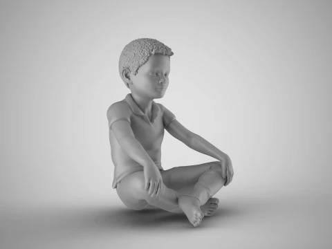 Happy Boy 3D Print Model