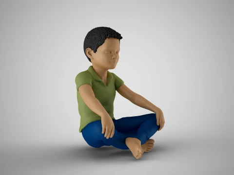 Happy Boy 3D Print Model