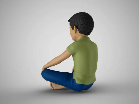 Happy Boy 3D Print Model