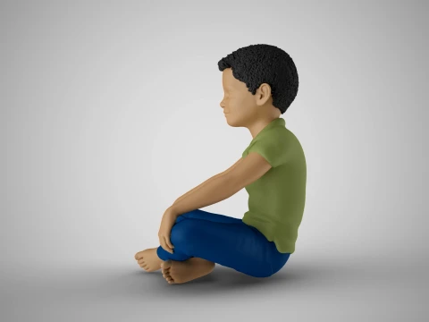 Happy Boy 3D Print Model