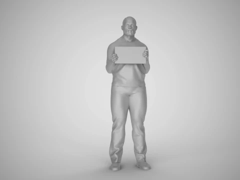Convicted Man 3D Print Model