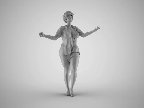 Touching the Rain 3D Print Model