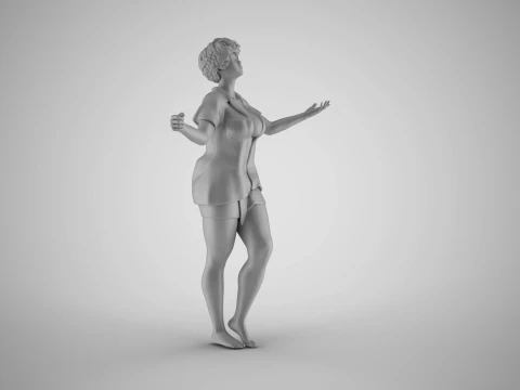 Touching the Rain 3D Print Model