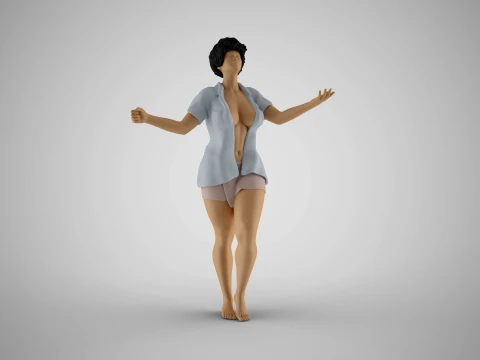 Touching the Rain 3D Print Model