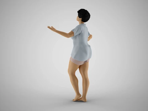 Touching the Rain 3D Print Model