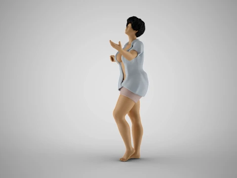 Touching the Rain 3D Print Model