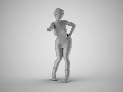 Frightening Stance 3D Print Model