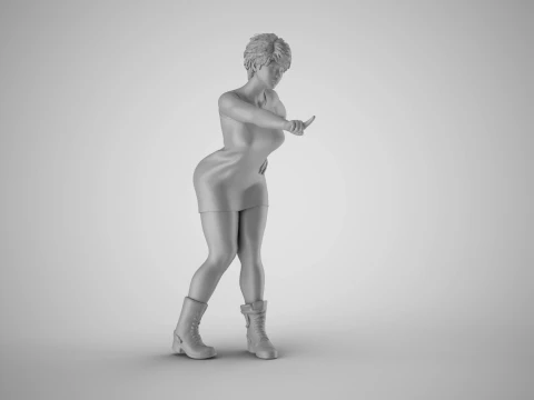 Frightening Stance 3D Print Model