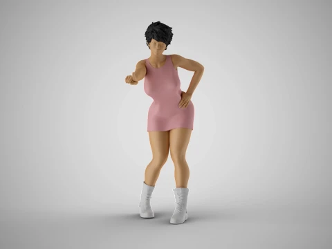 Frightening Stance 3D Print Model
