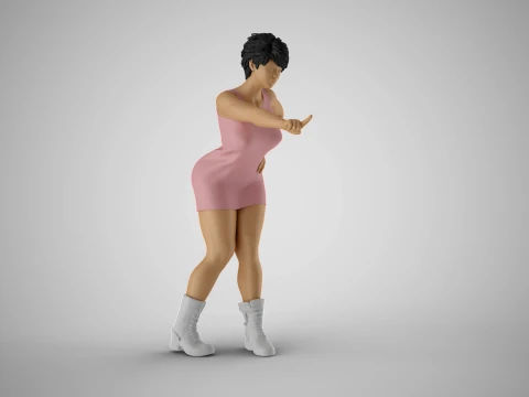 Frightening Stance 3D Print Model