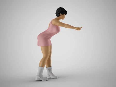 Frightening Stance 3D Print Model