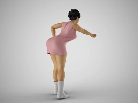 Frightening Stance 3D Print Model