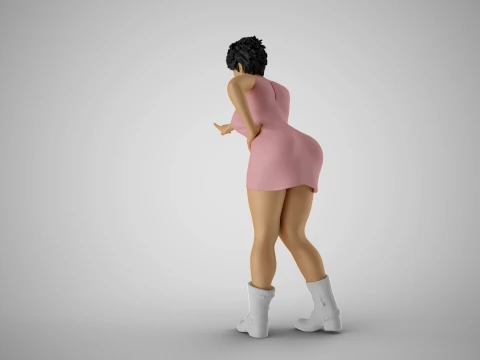 Frightening Stance 3D Print Model