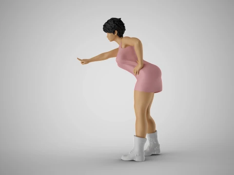 Frightening Stance 3D Print Model