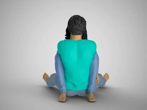 Two People Together 3D Print Model