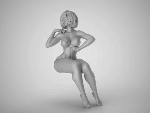 Funny Woman 3D Print Model