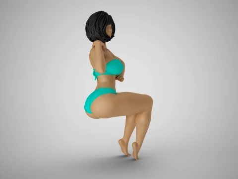 Funny Woman 3D Print Model