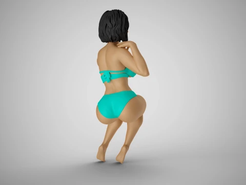 Funny Woman 3D Print Model