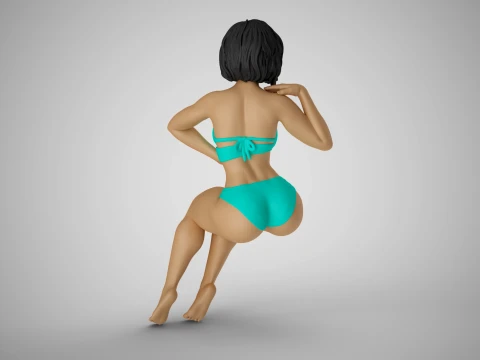 Funny Woman 3D Print Model