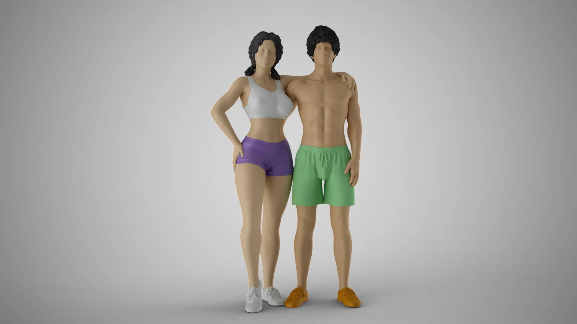 Cheek by Jowl 3D Print Model .c4d .max .obj .3ds .fbx .stl .blend 
