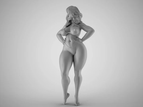 Robust Woman 3D Print Model